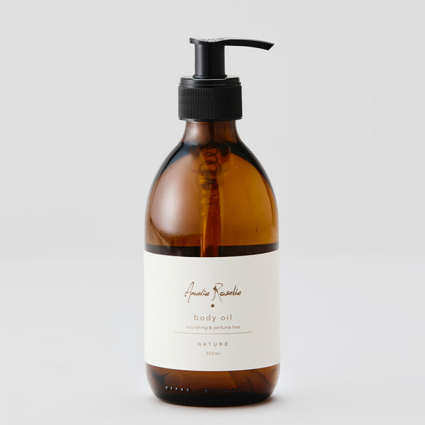 Body oil - NATURE | Amalie Rosalie | Hurtig levering | 3 forskellige olier: Jojoba, solsikke og tidselolie