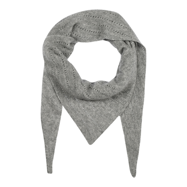 Blødt og lækkert tørklæde i 100% cashmere. Strikket i feminint hulmønster | One size | Hurtig levering | Fri fragt fra 149 kr.