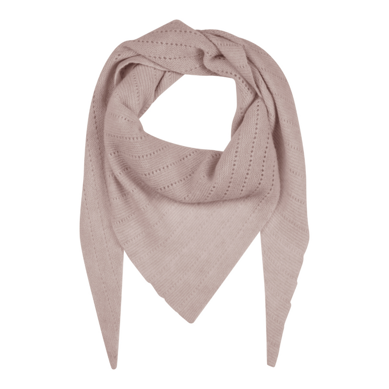 Blødt og lækkert tørklæde i 100% cashmere. Strikket i feminint hulmønster | One size | Hurtig levering | Fri fragt fra 149 kr.