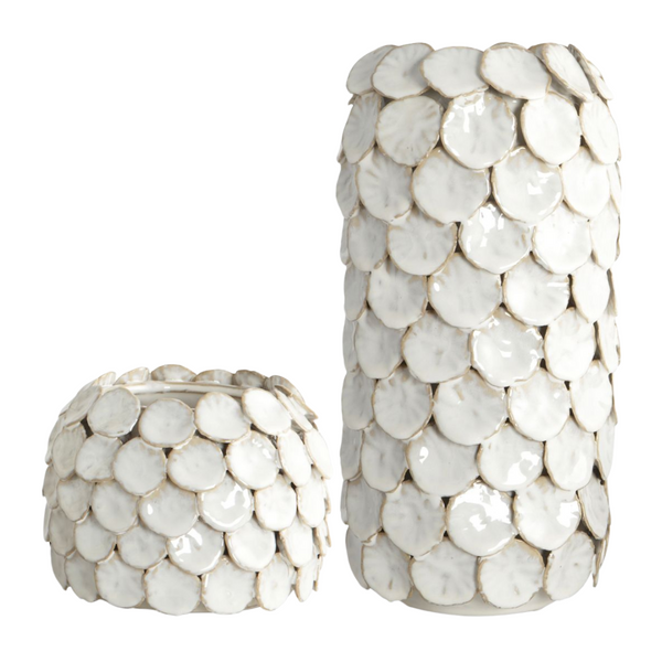 Køb Vase Dot Hvid | fra 249,95 | Fri fragt over 149 kr. | Hurtig levering | Dag til dag levering | House Doctor, Society of Lifestyle | Vase, Stentøj, Hånddekoreret vase, Skulpturel