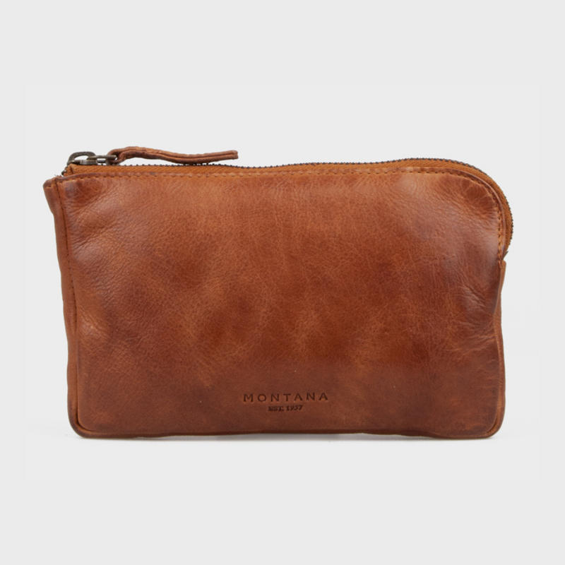 Lækker taske i skind | Clutch Shelby Urban | Findes i to farver |  Cognac & Sort  | 349,00 kr. | Hurtig levering | Fri fragt fra 249 kr